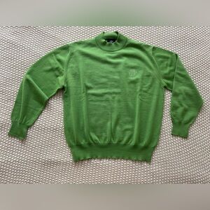 Versace Jeans Couture Green Wool Knit Crewneck Sweater - L